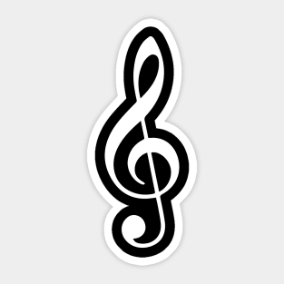 Treble Clef Sticker